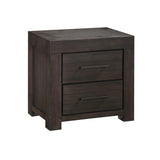 Heath Two Drawer Nightstand in Basalt Grey by Modus Furniture at Eve Furniture