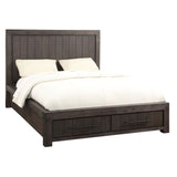 Heath Two Drawer Wood Queen Storage Bed in Basalt Grey by Modus Furniture at Eve Furniture