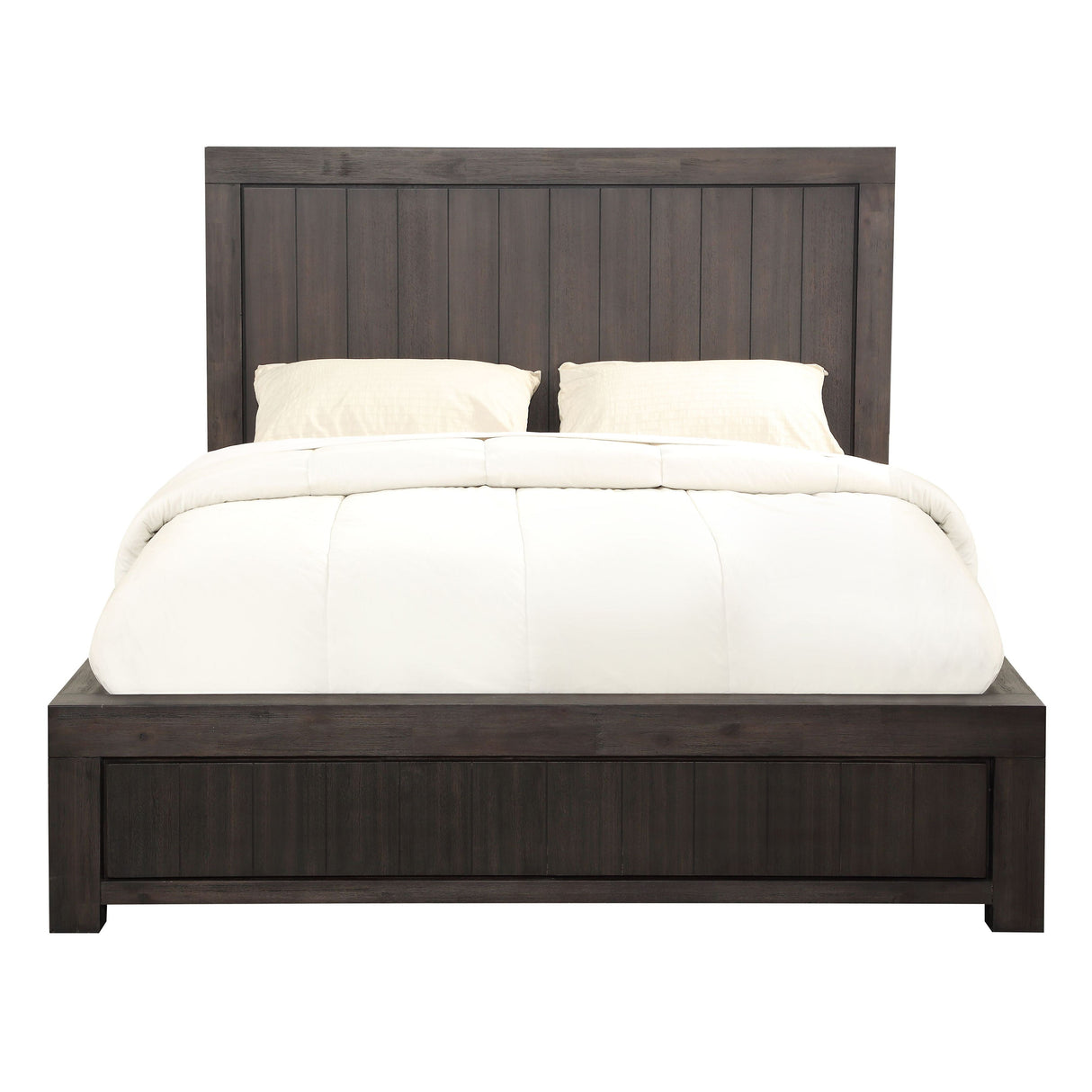Heath Wood Eastern King Platform Bed in Basalt Grey by Modus Furniture at Eve Furniture