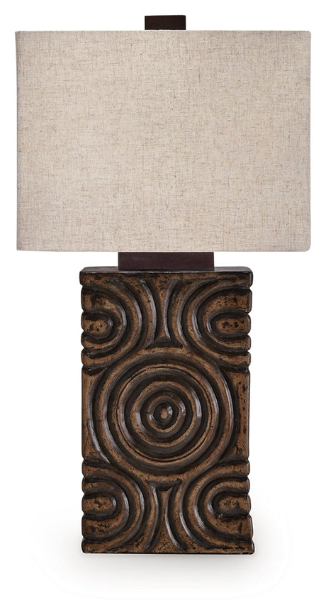 Heathbury Antique Brown Table Lamp by Ashley at Eve Furniture