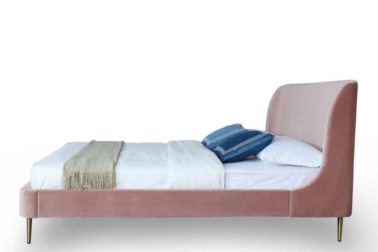Heather Full-Size Bed in Blush by Manhattan Comfort at Eve Furniture