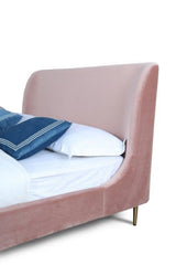 Heather Full-Size Bed in Blush by Manhattan Comfort at Eve Furniture