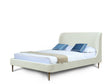 Heather Queen Bed in Cream by Manhattan Comfort at Eve Furniture