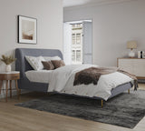 Heather Queen Bed in Grey by Manhattan Comfort at Eve Furniture