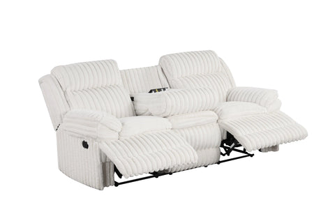 Heaven White 3-Piece Reclining Living Room Set by Happy Homes at Eve Furniture