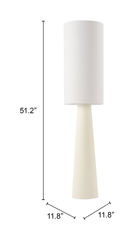 Heaven White Floor Lamp by Zuomod at Eve Furniture