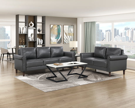 Hector Dark Gray Living Room Set by Homelegance at Eve Furniture