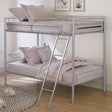 Hector Silver Twin/Twin Metal Bunkbed by Furniture of America at Eve Furniture