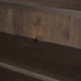 Heera Dark Brown Diamond Motif w/ Shelf Accent Cabinet by Mercana at Eve Furniture