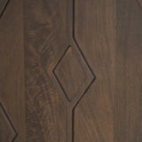 Heera Dark Brown Diamond Motif w/ Shelf Sideboard by Mercana at Eve Furniture