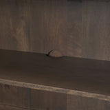 Heera Dark Brown Diamond Motif w/ Shelf Sideboard by Mercana at Eve Furniture