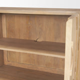 Heera Light Brown Diamond Motif w/ Shelf Accent Cabinet by Mercana at Eve Furniture