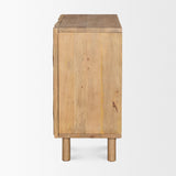 Heera Light Brown Diamond Motif w/ Shelf Accent Cabinet by Mercana at Eve Furniture