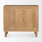 Heera Light Brown Diamond Motif w/ Shelf Accent Cabinet by Mercana at Eve Furniture