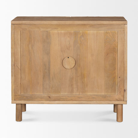 Heera Light Brown Diamond Motif w/ Shelf Accent Cabinet by Mercana at Eve Furniture