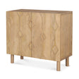 Heera Light Brown Diamond Motif w/ Shelf Accent Cabinet by Mercana at Eve Furniture