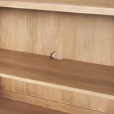 Heera Light Brown Diamond w/ Shelf Motif Sideboard by Mercana at Eve Furniture