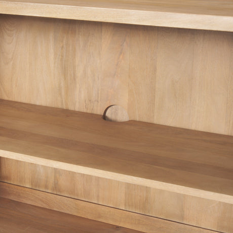 Heera Light Brown Diamond w/ Shelf Motif Sideboard by Mercana at Eve Furniture