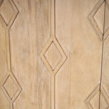 Heera Light Brown Diamond w/ Shelf Motif Sideboard by Mercana at Eve Furniture