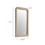 Heidi 43"X78" Upholstered Oversized Floor Mirror by TOV Furniture at Eve Furniture