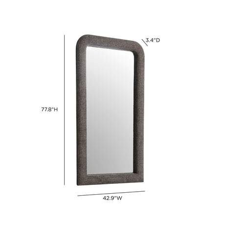 Heidi 43"X78" Upholstered Oversized Floor Mirror by TOV Furniture at Eve Furniture