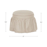 Heidi Beige Stripe Storage Ottoman by Moe's Home at Eve Furniture