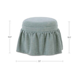 Heidi Light Blue Storage Ottoman by Moe's Home at Eve Furniture