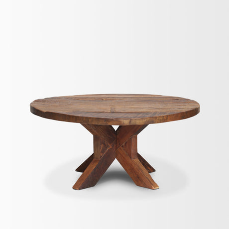 Heidi Reclaimed Brown Wooden Coffee Table by Mercana at Eve Furniture