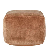 Heirloom Brown Velvet Pouf by Classic Home at Eve Furniture