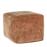 Heirloom Brown Velvet Pouf by Classic Home at Eve Furniture