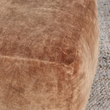 Heirloom Brown Velvet Pouf by Classic Home at Eve Furniture