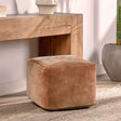 Heirloom Brown Velvet Pouf by Classic Home at Eve Furniture