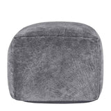 Heirloom Gray Velvet Pouf by Classic Home at Eve Furniture