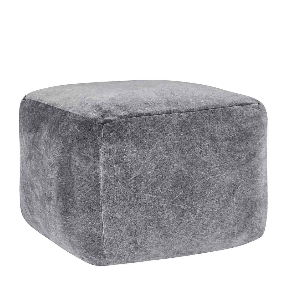 Heirloom Gray Velvet Pouf by Classic Home at Eve Furniture