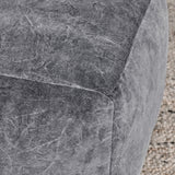 Heirloom Gray Velvet Pouf by Classic Home at Eve Furniture