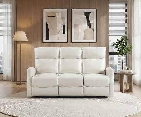 Heisley Beige 3-Piece Reclining Living Room Set by Homelegance at Eve Furniture
