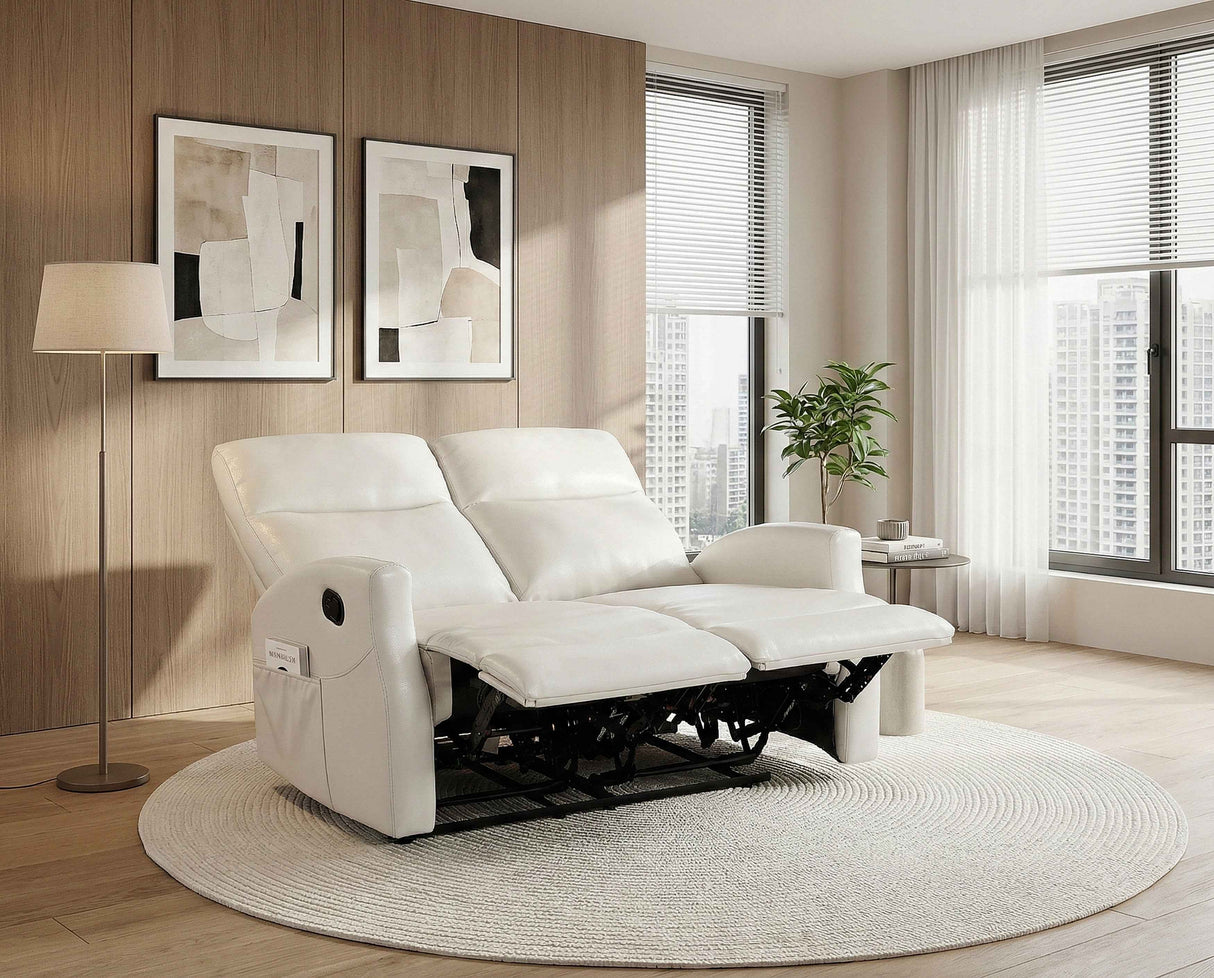 Heisley Beige 3-Piece Reclining Living Room Set by Homelegance at Eve Furniture