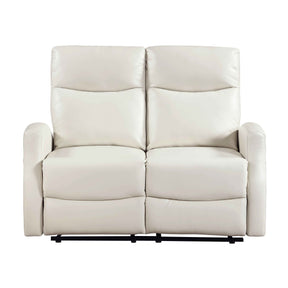 Heisley Beige Double Reclining Loveseat by Homelegance at Eve Furniture