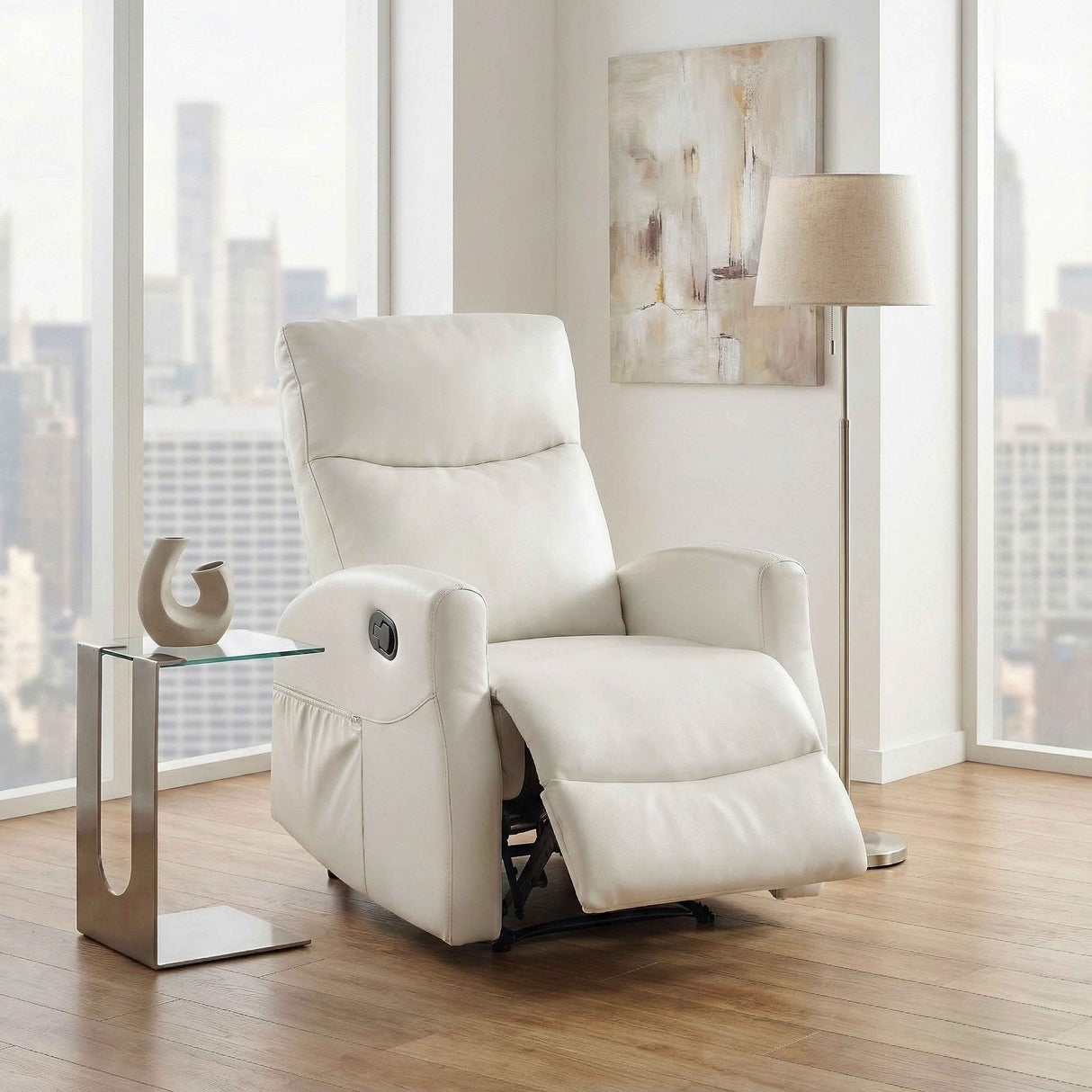 Heisley Beige Reclining Living Room Set by Homelegance at Eve Furniture