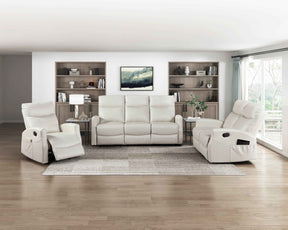 Heisley Beige Reclining Living Room Set by Homelegance at Eve Furniture