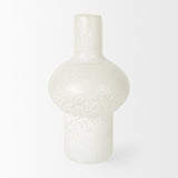 Heket Tall White Glass Vase by Mercana at Eve Furniture