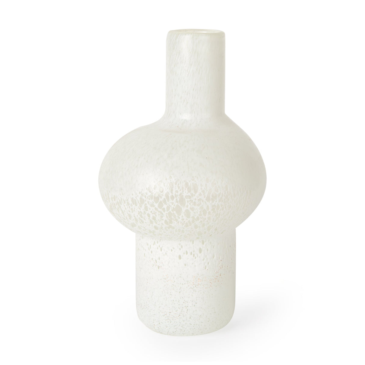 Heket Tall White Glass Vase by Mercana at Eve Furniture