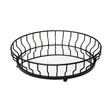 Helena Black Metal Mirrored Bottom Round Serving Tray by Mercana at Eve Furniture