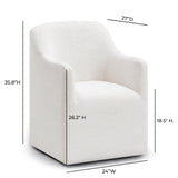 Helena Tall Textured Weave Performance Fabric Dining Chair by TOV Furniture at Eve Furniture