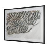 Helical by Mercana Studio Hand-Embellished Textured Framed Canvas Artwork by Mercana at Eve Furniture