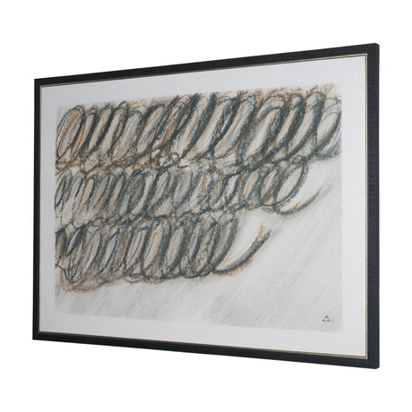 Helical by Mercana Studio Hand-Embellished Textured Framed Canvas Artwork by Mercana at Eve Furniture