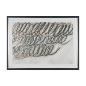 Helical by Mercana Studio Hand-Embellished Textured Framed Canvas Artwork by Mercana at Eve Furniture