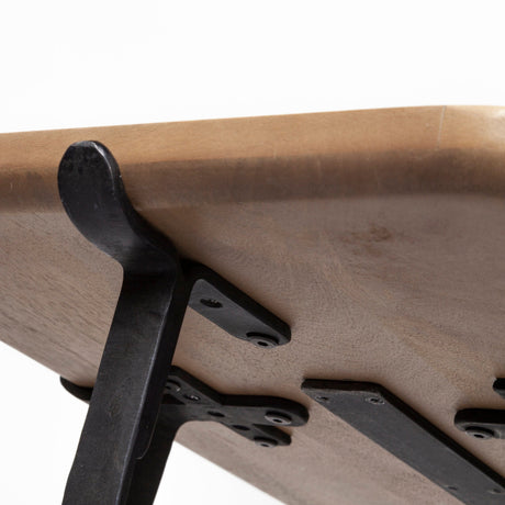 Helios II Rectangular Brown Raised Edge Top Console Table by Mercana at Eve Furniture