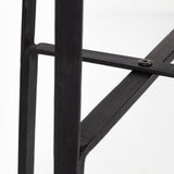 Helios II Rectangular Brown Raised Edge Top Console Table by Mercana at Eve Furniture