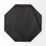 Helix Octogon Black Metal Frame Mirror by Mercana at Eve Furniture